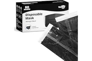 WECARE Disposable Face Mask Individually Wrapped - 50 Colored and Print Face Masks