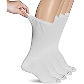 Dr. Scholl's mens Diabetes & Circulator Socks - 4 & 6 Pair Packs - Non-binding Moisture Management
