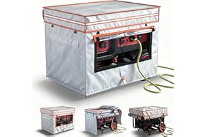 TBNO Generator Covers,Generator Covers While Running,38X28X27Inches,With Tool Bag and Operable Window,Top Can be Refuel,600D+210D Double-Layer Fabric,Suitable for 10000W+ Frame Generator