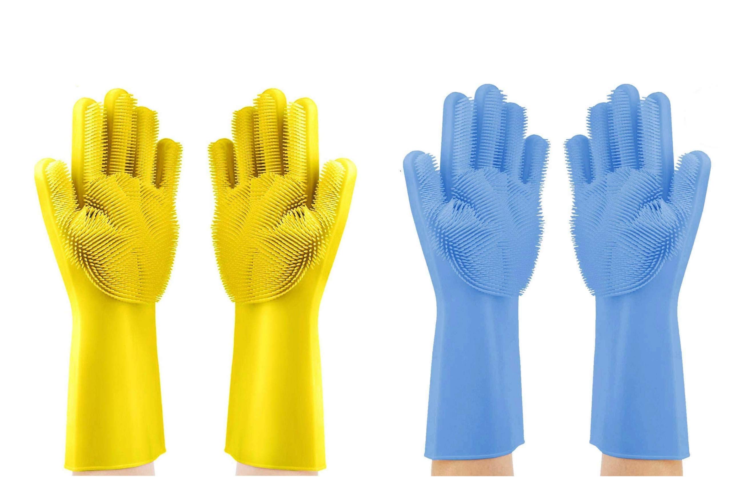 Alciono Silcion Gloves For Dishwashing Washing Utensils Silicone
