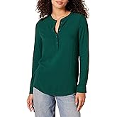 Amazon Essentials Women's Long-Sleeve Woven Blouse