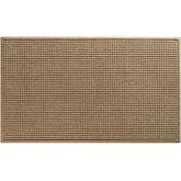 WaterHog Squares Heavy Duty Front Door Mat, 35.5"x59.5", Camel | Indoor Outdoor Entrance, Absorbent All-Weather, Rubber Backing, Dirt &amp; Moisture Trapper, Low Profile, Easy Clean, Made in USA
