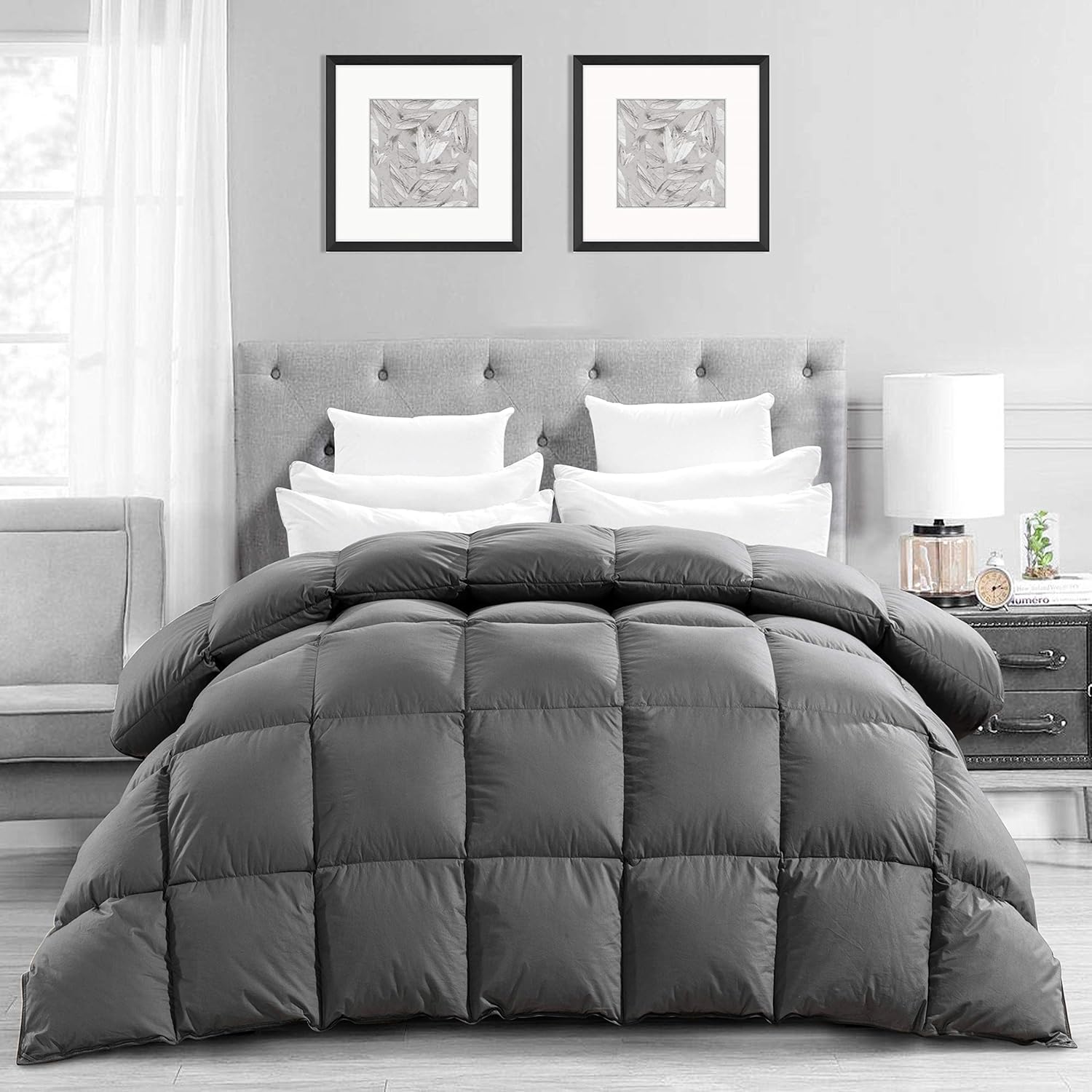Best Heavy Weight Grey Comforter Bedding Cree Home
