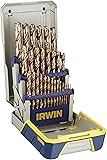 IRWIN Tools Cobalt High-Speed Steel Drill Bit, 29-Piece Metal Index Set (3018002)