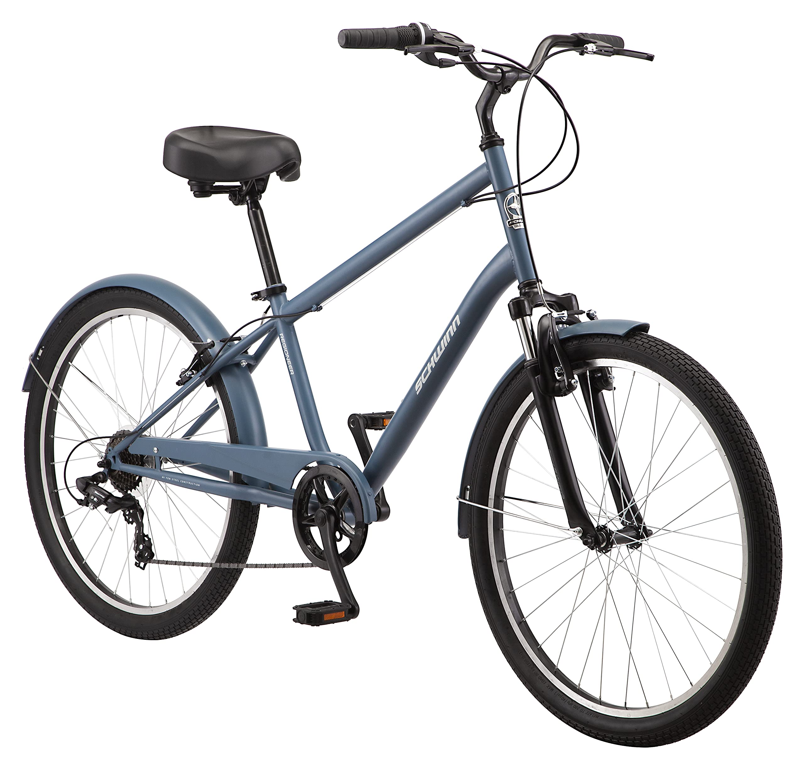 Photo 1 of **SELLING FOR PARTS. MISSING TIRE, RIM AND HANDLEBARS**Schwinn Regioneer Mens Hybrid Comfort Bike, 26-Inch Wheels, 7 Speed, 17-Inch Steel Frame, Alloy Linear Brakes, Blue