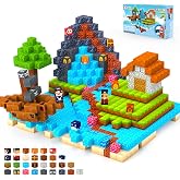 Bmag 248Pcs Pirate Magnetic Blocks | STEM Educational Magnetic Cube Playset for Kids Ages 3+, Portable Travel Toy with Storage Box, Ideal Gift for Boys &amp; Girls