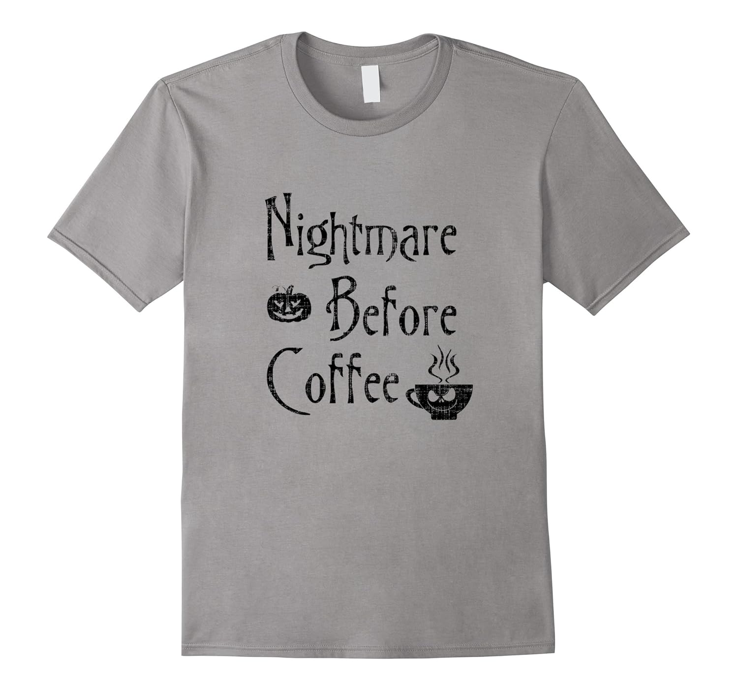 The Nightmare Before Coffee Funny Halloween Xmas T-Shirt,-ANZ