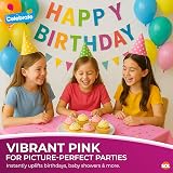 SOL 3pk Pink Plastic Tablecloth 121 x 121cm Heavy Duty Spill Protection view 4