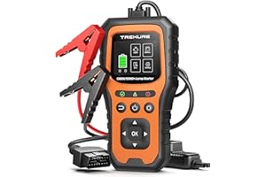 TREKURE Car Battery Jump Starter with OBD2 Scanner 5000A, Car Battery Jumper Starter Portable (All Gas/10L Diesel), 12V Jump Box Jumper Cables, Code Reader for Check Engine Light, Diagnostic Tool