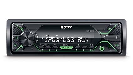 Sony DSX-A212UI MP3 Autoradio (mit Extrabass, USB, AUX Anschluss und iPod/iPhone Control Funktion) Beleuchtung: grün