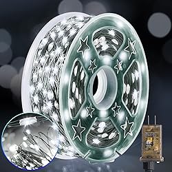 KNONEW 100FT Outdoor Christmas Fairy Lights Plug