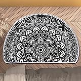 WERGHJ Half Round Door Mat,Semi Circle Bathroom