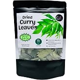 Curry Leaves Premium Air-Dried Whole Kari Patta, Natural Aromatic Ceylon Spice and Herb Tea Dried Curry Leaf (0.40 Oz (11.34g))