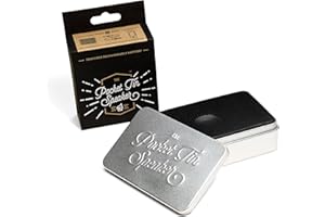 LUCKIES OF LONDON LTD Pocket Tin Speaker, USB Rechargeable Portable Speaker, Silver - Luckies of London