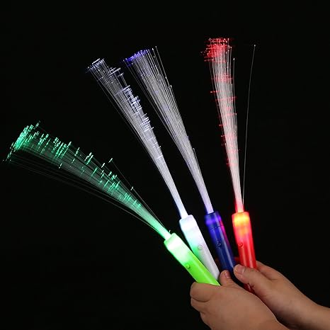 fiber optic glow wands