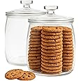 Kitchentoolz Half Gallon Mason Jar - Glass Jar Wide Mouth With Airtight Foam Lined Plastic Lid - 1/2 Gallon Jar For Sourdough Starter, Fermenting Kombucha Kefir, Pickling, & Canning 2 Pack