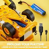 JOYIN Remote Control Dump Truck 2.4GHz LED Lights 600mAh Batteries Boys 3-8 view 4
