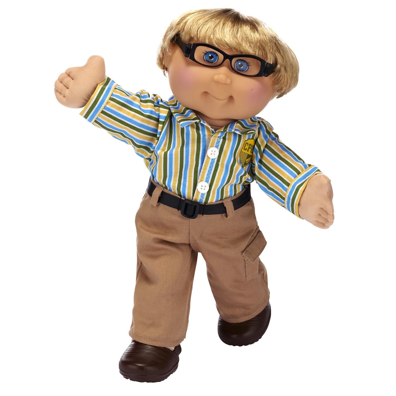 cabbage patch kid with glasses