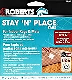 ROBERTS50-547 Stay N' Place 4 in. x 4 in. Rug Tabs (4-Pack), White