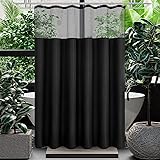 Gibelle Extra Long Shower Curtain 72 x 84, Waffle