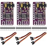 AEDIKO 3pcs PCM5102 I2S IIS Lossless Digital Audio DAC Decoder Module Stereo DAC Voice Module Player Module Digital to Analog Audio Converter