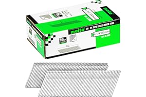 meite 16 Gauge Angled Finish Nails 1-1/4-Inch 32MM 20-Degree Galvanized Finishing Nails for Electric/Pneumatic Nailer Guns - 
