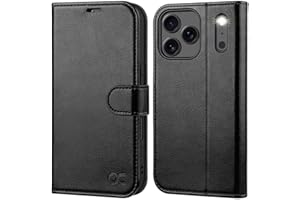 OCASE Compatible with iPhone 17 Pro Max Wallet Case, PU Leather Flip Folio Case with Card Holders RFID Blocking Kickstand [Shockproof TPU Inner Shell] Phone Cover 6.9 Inch 2025, Black