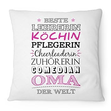Fashionalarm Kissen Oma Lehrerin Köchin Pflegerin 40x40