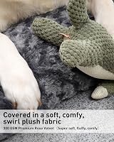 KSIIA Extra Large Dog Bed Calming 105x70x9 cm Non-Skid Dark Grey view 4