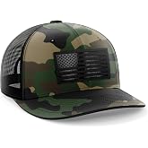 Tactical Pro Supply Leather Flag Patch Snapbacks Hat for Men and Women