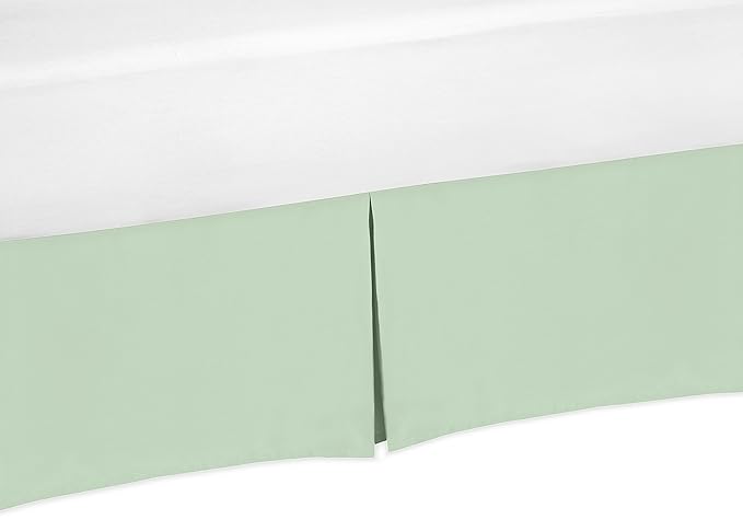 mint green crib skirt