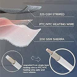 Bedsure Heated Blanket Electric Twin - Thick