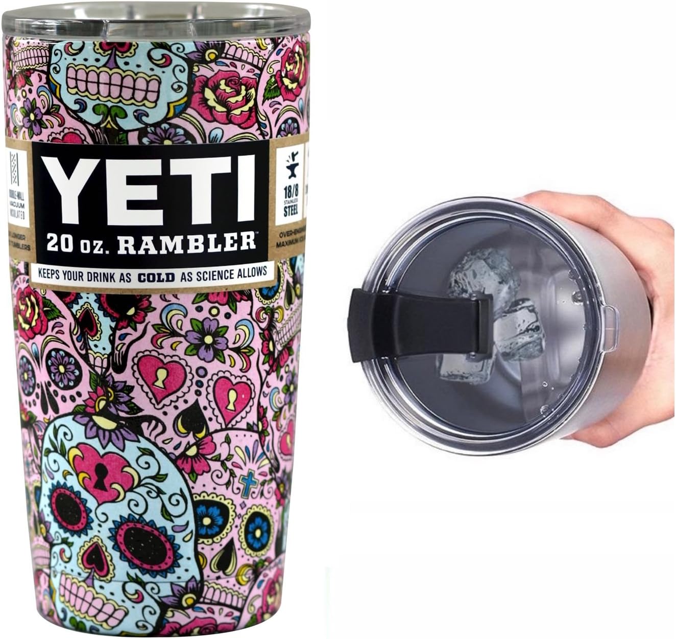 yeti sugar skull tumbler
