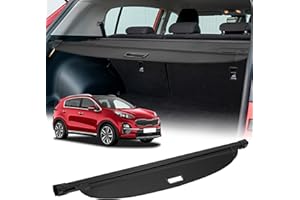 AUXMART Cargo Cover for Kia Sportage 2023 2024 2025 Carbon Fiber Texture Retractable Trunk Cargo Cover Security Cover Shielding Shade for Kia Sportage Accessories