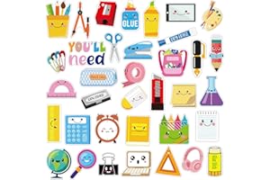 Lingvee 36 Pcs Back to School Classroom Magnets You'll Need Management Magnets Teacher Magnets for Kids Educational Colored Magnets for Whiteboard Teacher Magnets Elementary Classroom Management Tools
