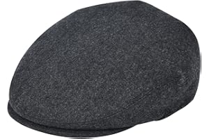 FEINION Men's Wool Tweed Newsboy Ivy Cap Gatsby Golf Flat Hat