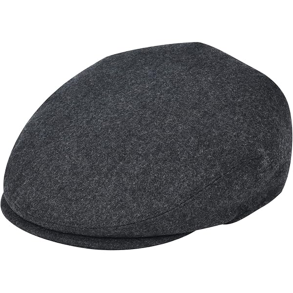 JANGOUL Men Ivy Cap Cotton Twill Newsboy Flat Hat (Black, 7 1/8