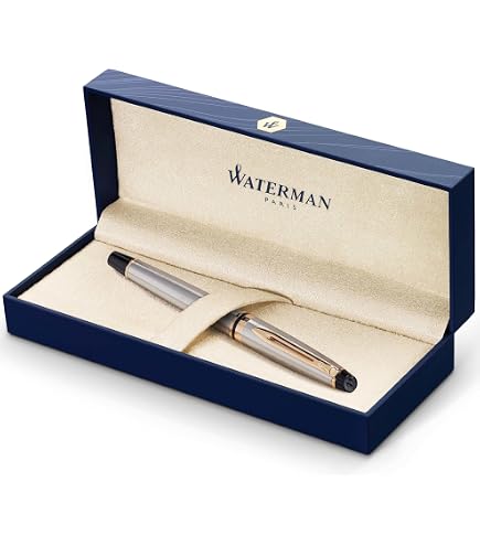 保証書付き！美品【新品】WATERMAN万年筆パースペクティブBLACKFP Amazon.com: Waterman Expert Rollerball Pen | Metal & Blue Lacquer