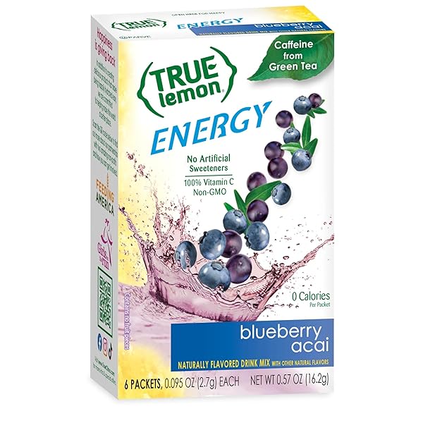 TRUE LEMON ENERGY BLUEBERRY ACAI 6 COUNT