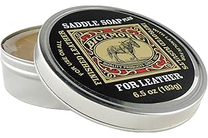 Bickmore Saddle Soap Plus - 6.5oz - Leather Cleaner & Conditioner with Lanolin - Restorer, Moisturizer, and Protector