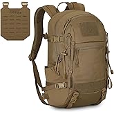ROOT THREE 25L Tactical Backpack, Small Hiking Backpack with Expandable MOLLE Front and Laptop Sleeve, Biking Motorcycle Backpacks for Men