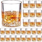 Mimorou 18 Pack Old Fashioned Whiskey Glasses 10 oz Bourbon Cocktail Rocks Glasses for Whiskey Bourbon Liquor and Cocktail Drinks Gift for Men Women Home Bar (Elegant)