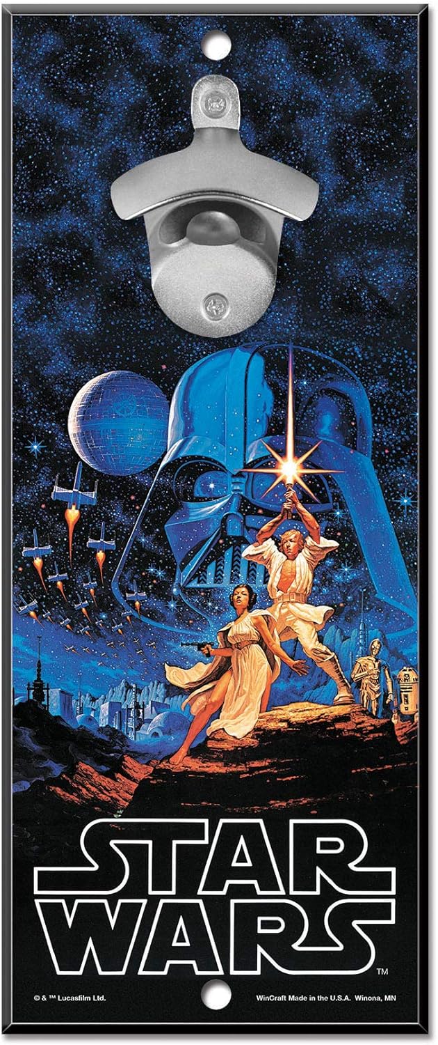WinCraft Star Wars Star Wars Star Wars/Original Trilogy Multi-C 5x11 Bottle Opener SignWinCraft Star Wars/Original Trilogy Multi-C 5x11 Bottle Opener Sign, Multicolor, NA
