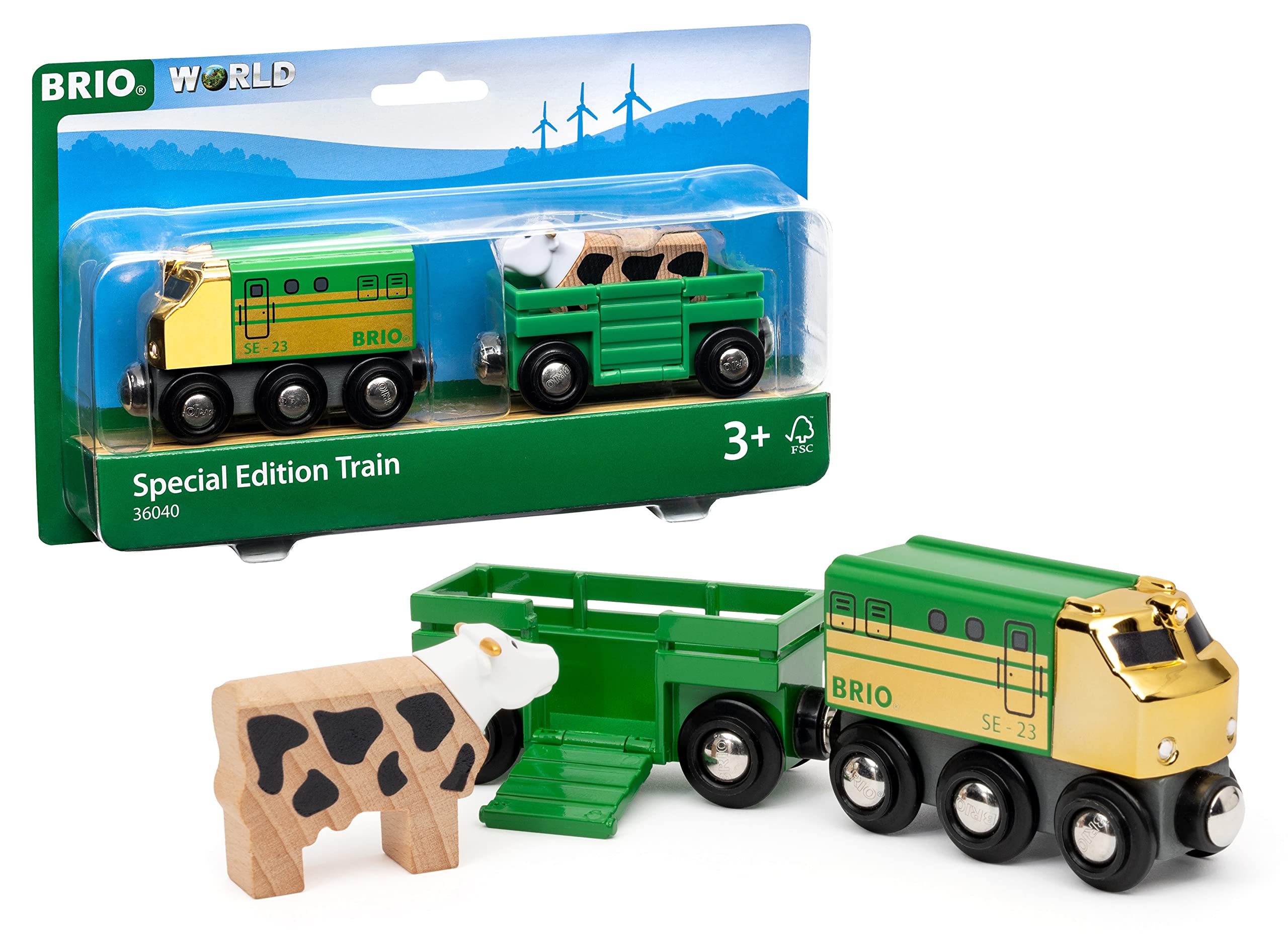 BRIO World 2023 Special Edition Engine Train Toy for Kids Age 3 Years Up - Wooden Railway Add On Accessories