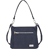 Travelon Anti-Theft Heritage Hobo Bag, Indigo, 11.5 X 9.5 X 3
