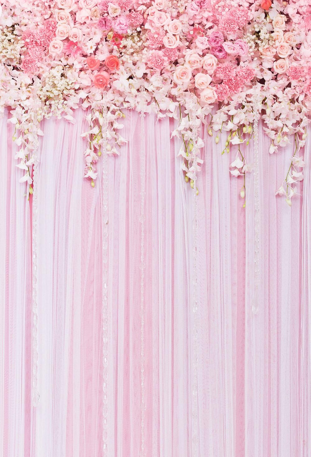 wall backgrounds for party on Amazon Com Muzi 5x7ft Pink Flower Wall Photography Backdrops Curtain Backdrop For Pictures Newborn Birthday Wedding Party Decoration D 9354 Camera Photo