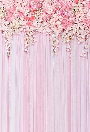Amazon Com Muzi 5x7ft Pink Flower Wall Photography Backdrops