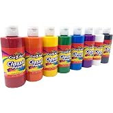Cra-Z-Art Washable Classic Paint Bulk Pack 8ct, Assorted Colors 4oz each bottle