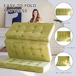 MAXYOYO Tri-Fold Mattress, 6 Inch Tufted Folding