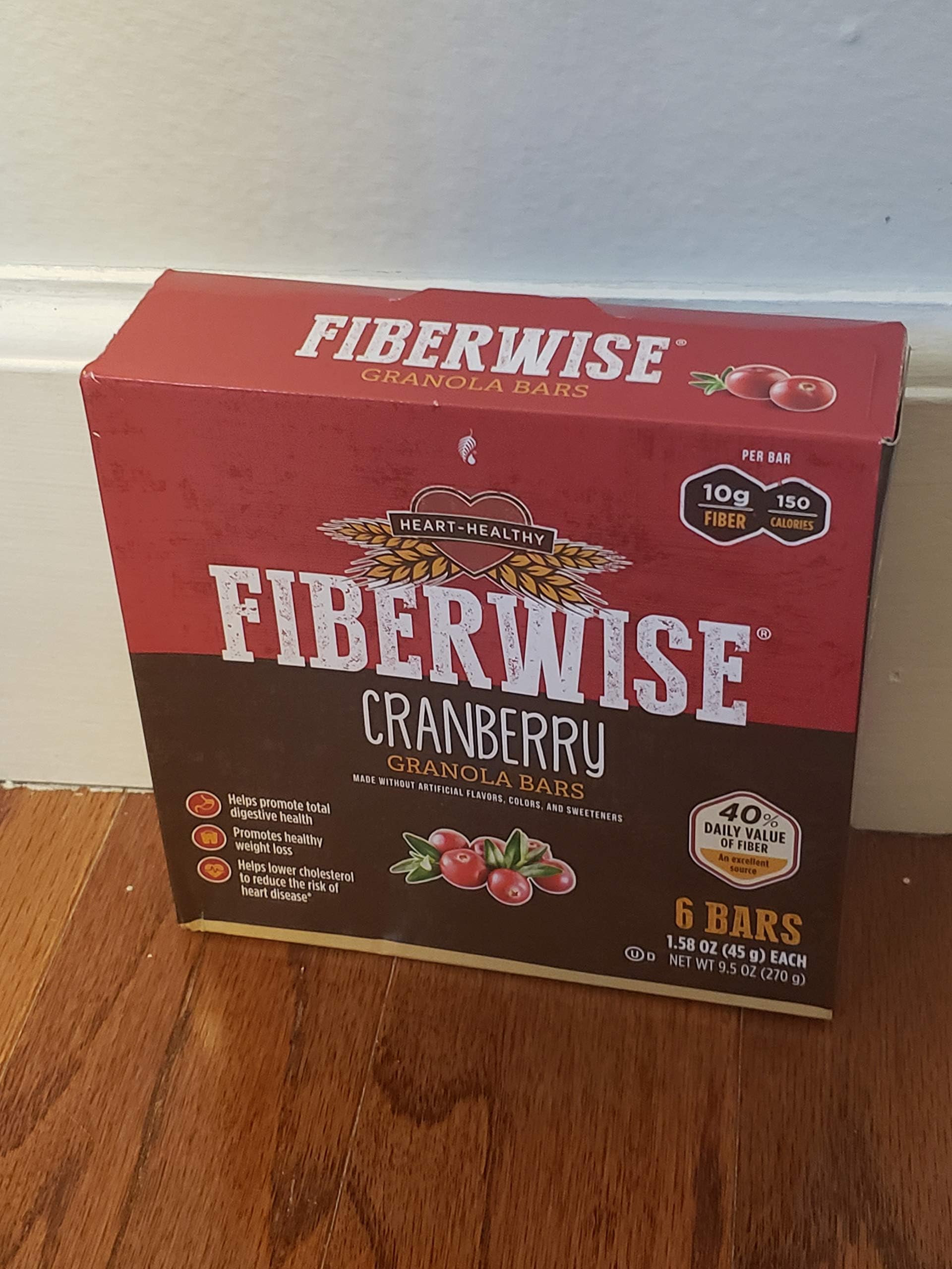 Melaleuca FiberWise Bar Granola Cranberry 6 Bars